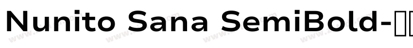 Nunito Sana SemiBold字体转换 Nunito Sana SemiBold字体转换